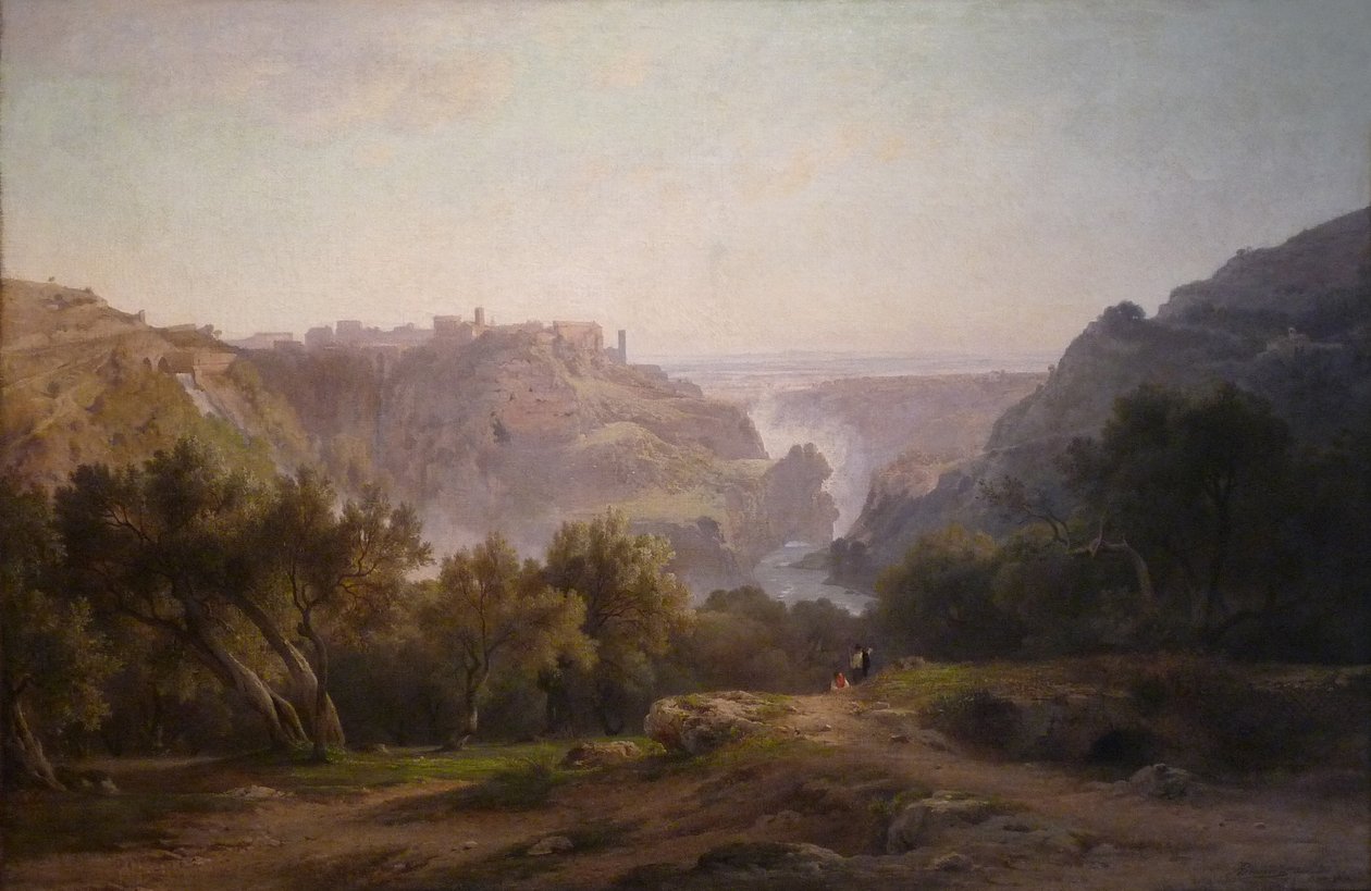 French: Vue de Tivoli da Jean Achille Benouville