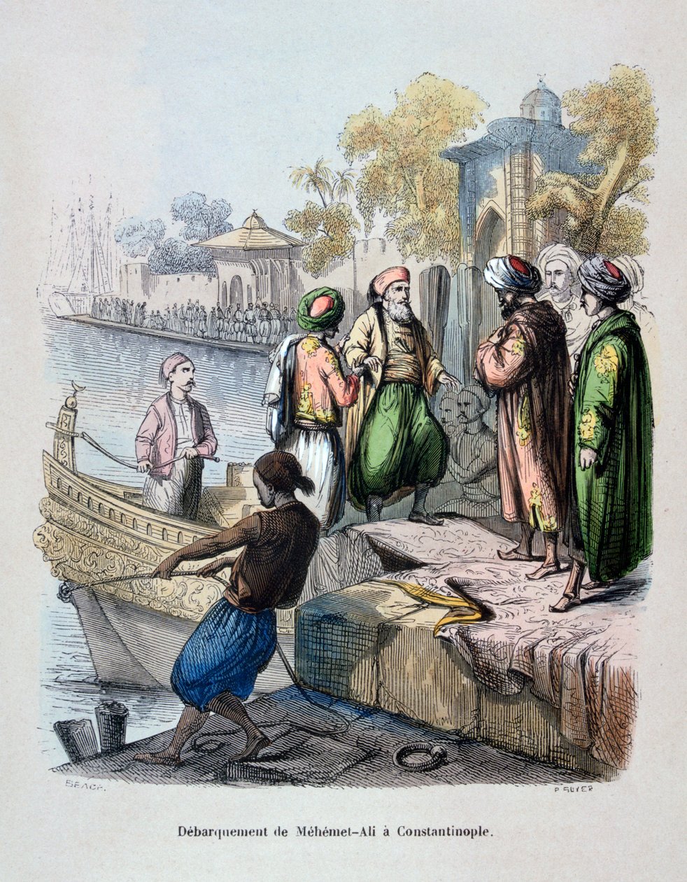 Maometto Ali arriva a Costantinopoli, c1847 da Jean Adolphe Beauce