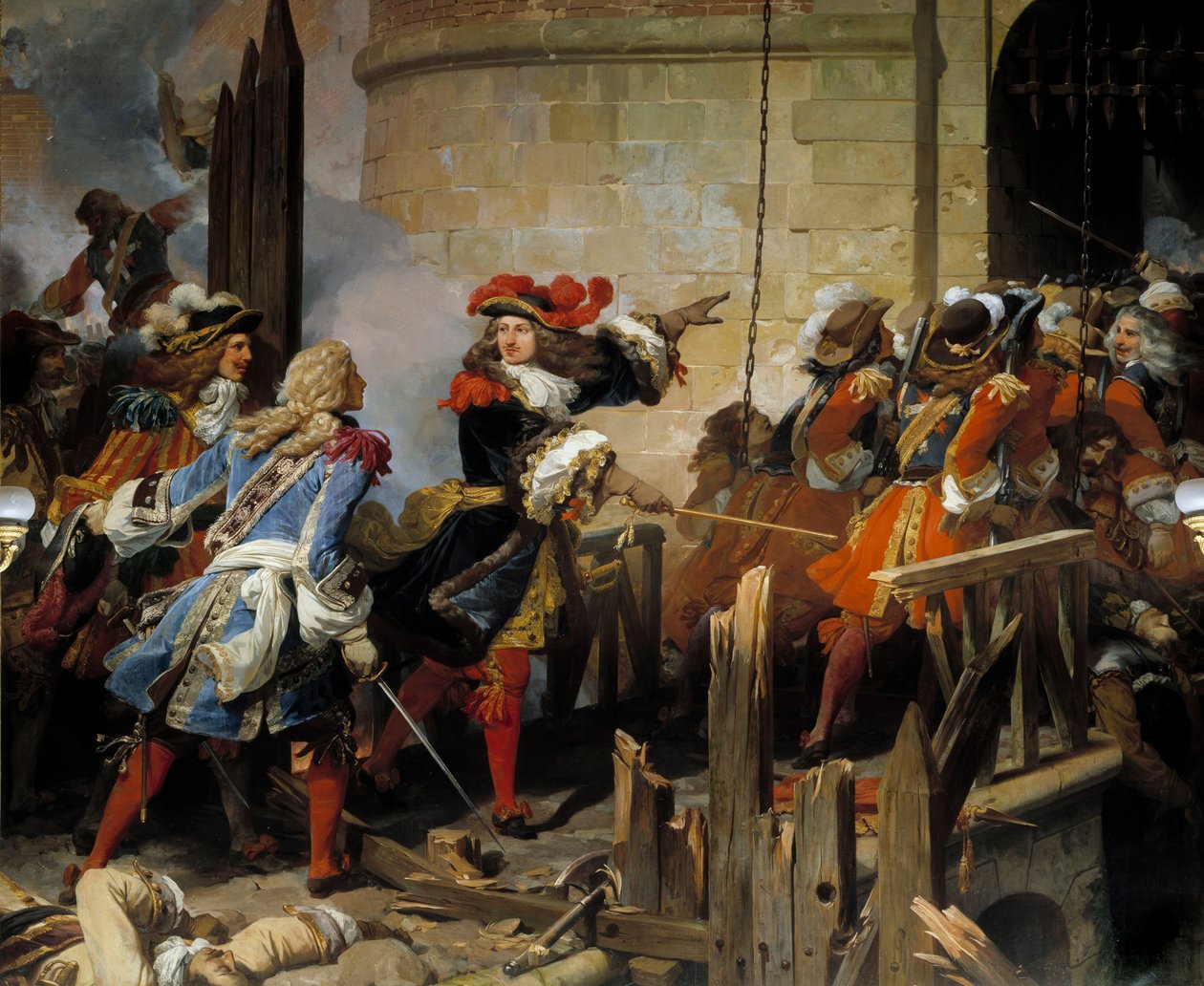 Assalto di Valenciennes da parte di Luigi XIV il 17 marzo 1677 da Jean Alaux