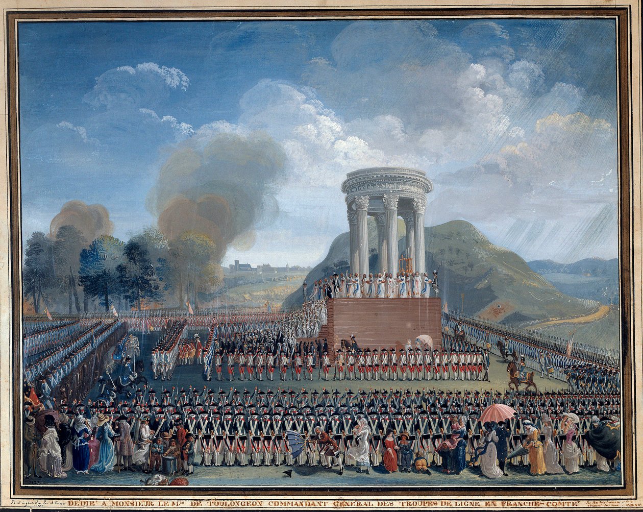 Festa della Federazione a Besançon 14/07/1790 da Jean Alexis Cornu