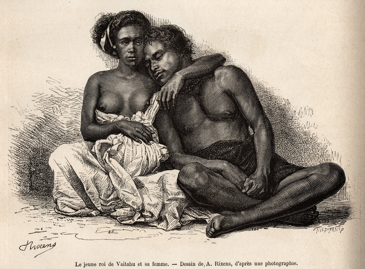 Il giovane re di Vaitatu, sull