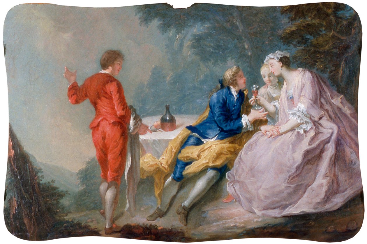 Festa galante: Conversazione, c.1730 da Jean Antoine (after) Watteau