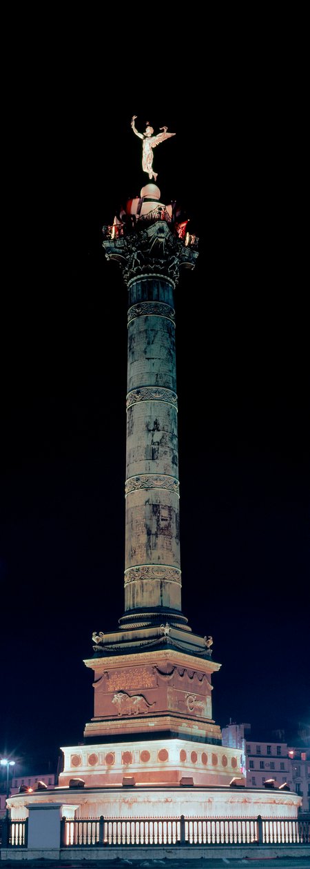 Veduta della colonna di luglio in Place de la Bastille a Parigi da Jean Antoine Alavoine