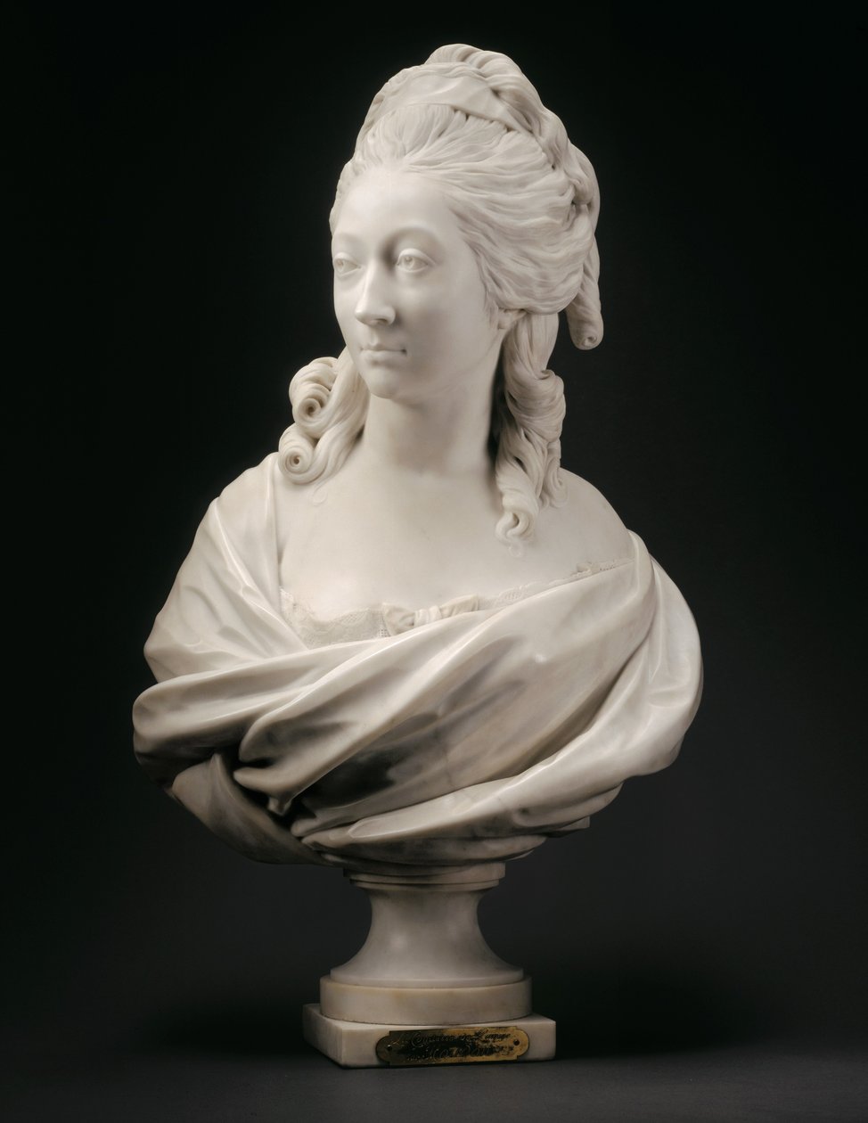 Busto di Anne-Marie-Louise Thomas de Domangeville de Sérilly, Contessa di Pange, 1780 da Jean Antoine Houdon