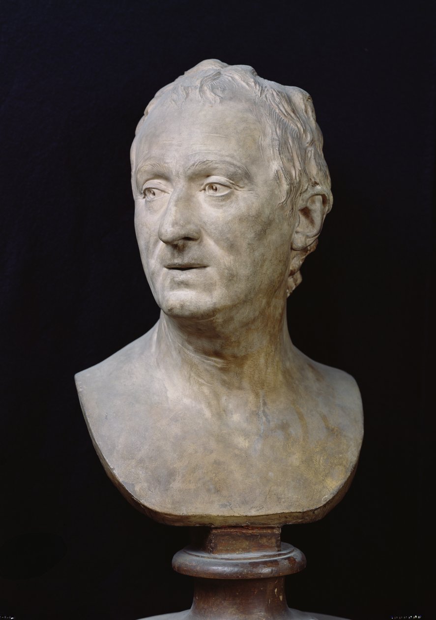 Busto di Denis Diderot da Jean Antoine Houdon
