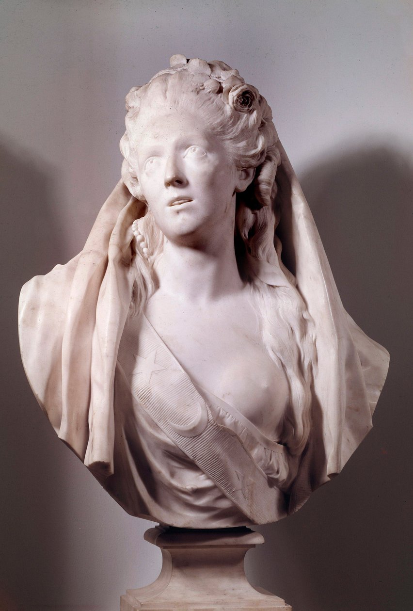 Busto di Sophie Arnould, cantante rappresentata nel ruolo di Ifigenia da Jean Antoine Houdon