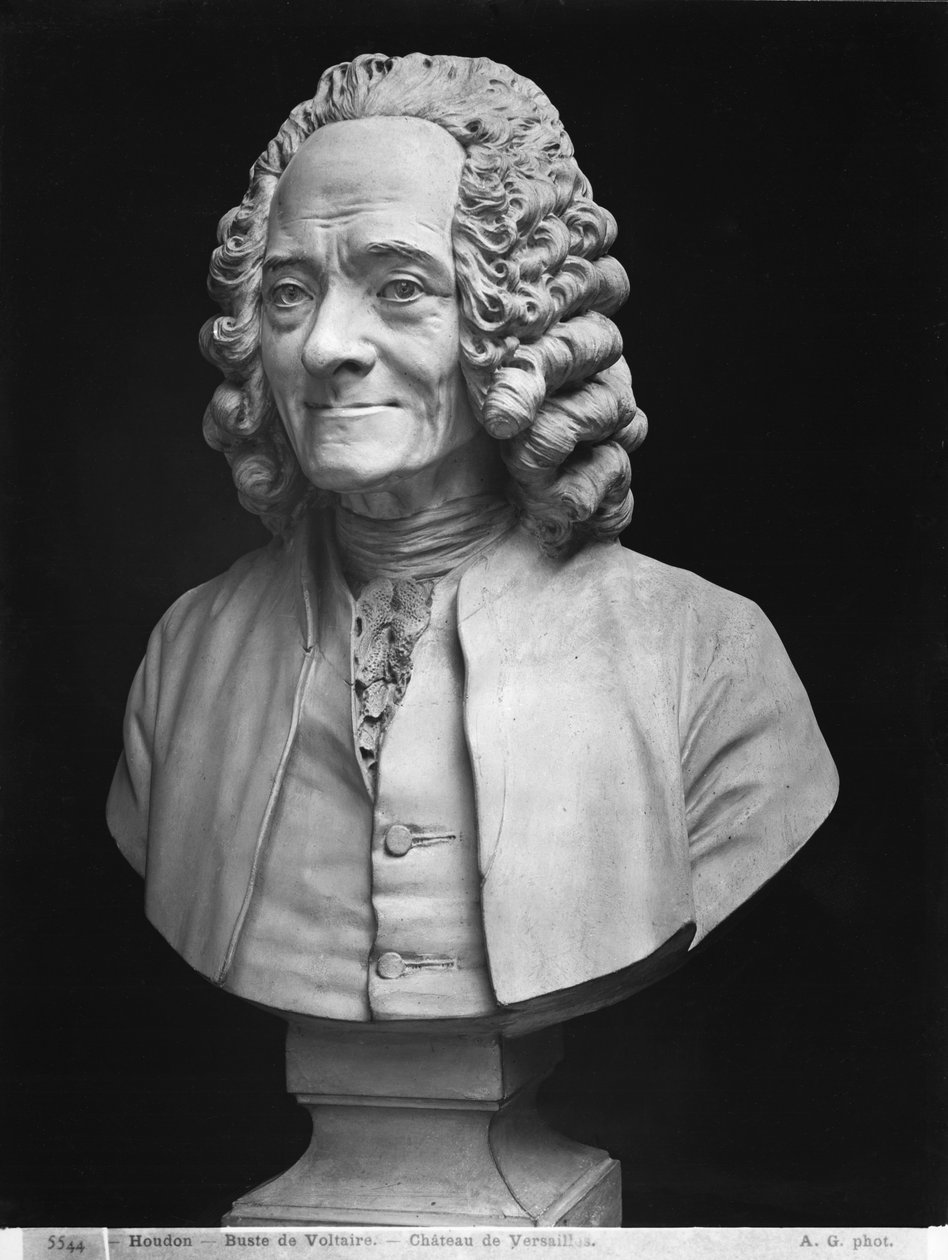 Busto di Voltaire da Jean Antoine Houdon