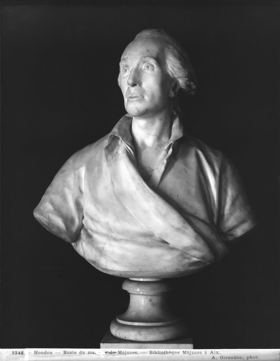 Jean-Baptiste de Piquet (1729-86) Marchese de Mejanes (1729-86) 1786 da Jean Antoine Houdon