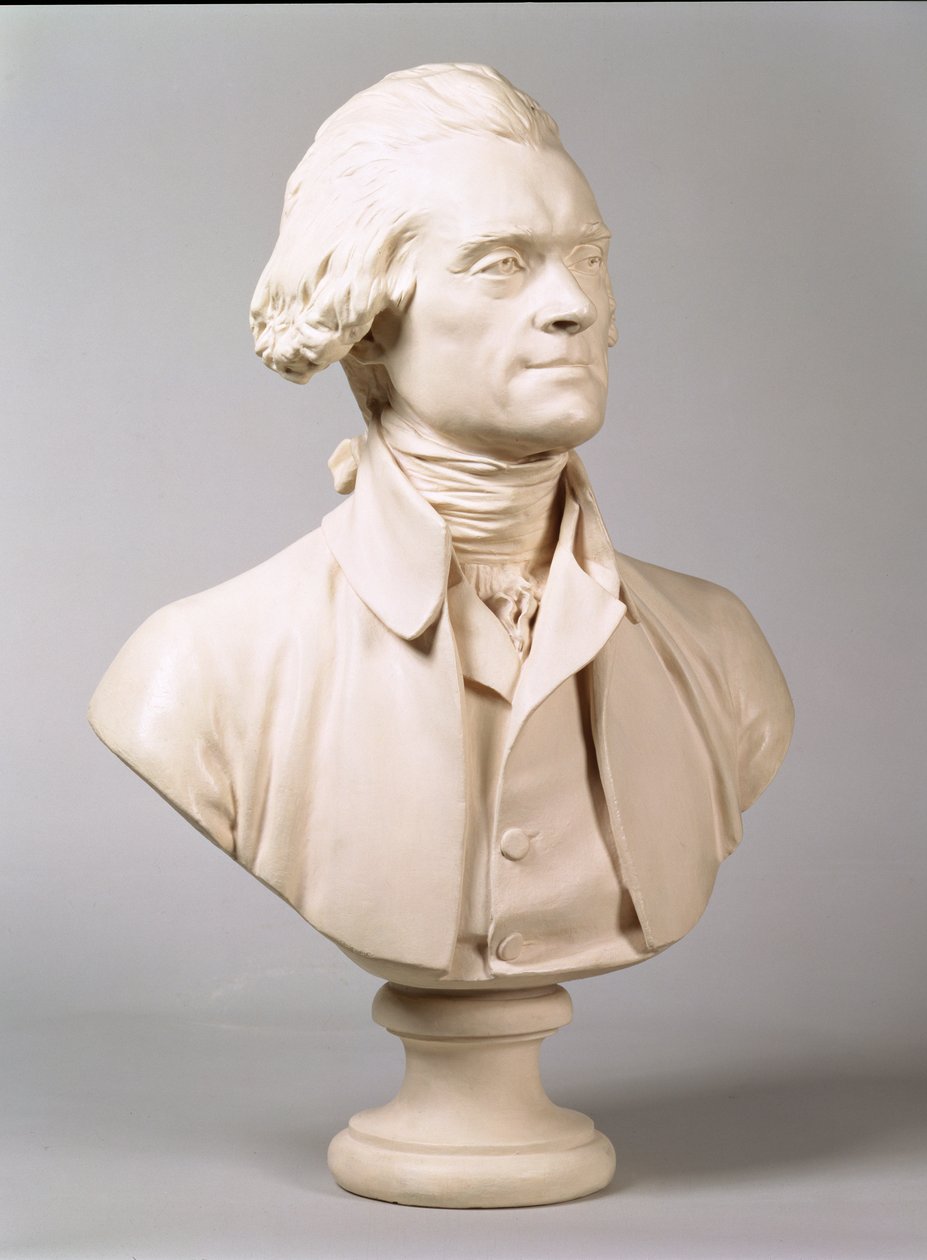 Thomas Jefferson (1743-1826) 1789 da Jean Antoine Houdon