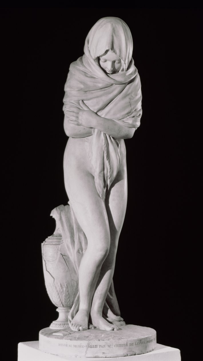 Inverno, o La donna fredda (marmo) da Jean Antoine Houdon