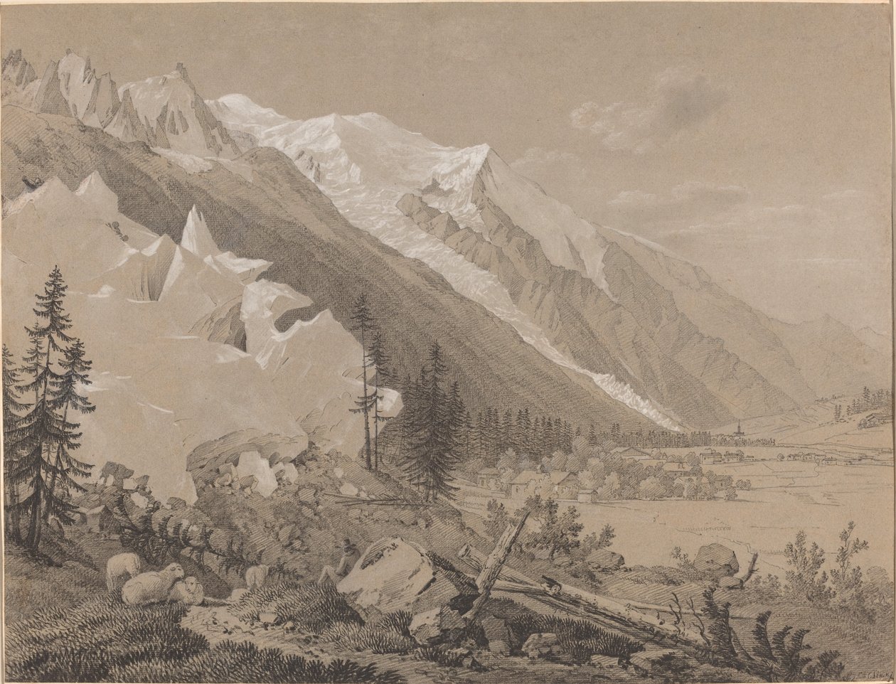 Vista del Monte Bianco da Jean Antoine Linck