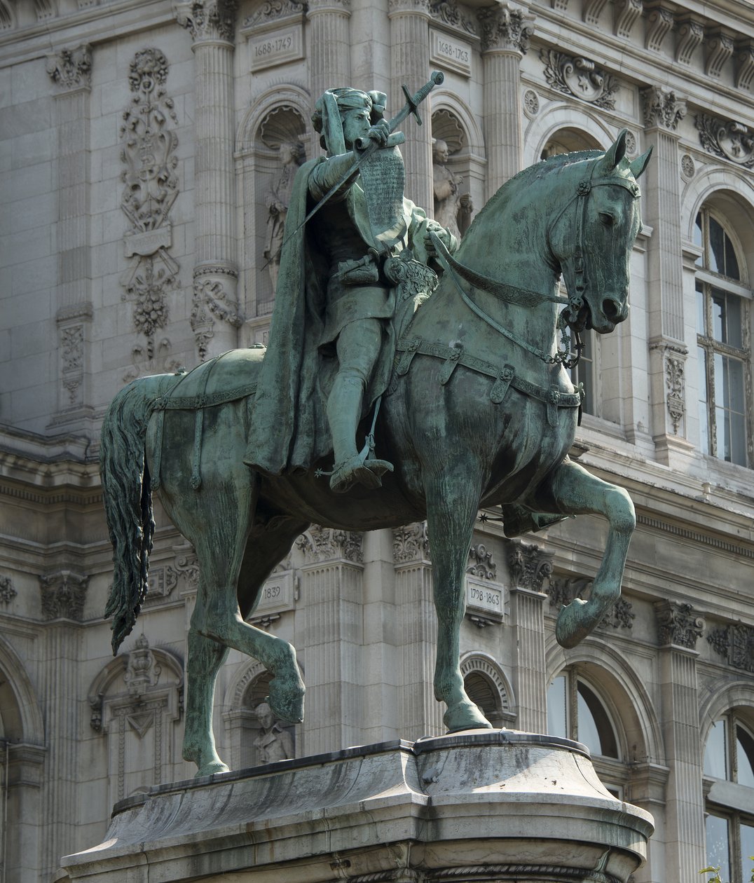 Statua equestre del prevosto dei mercanti di Parigi Etienne Marcel da Jean Antoine Marie Idrac