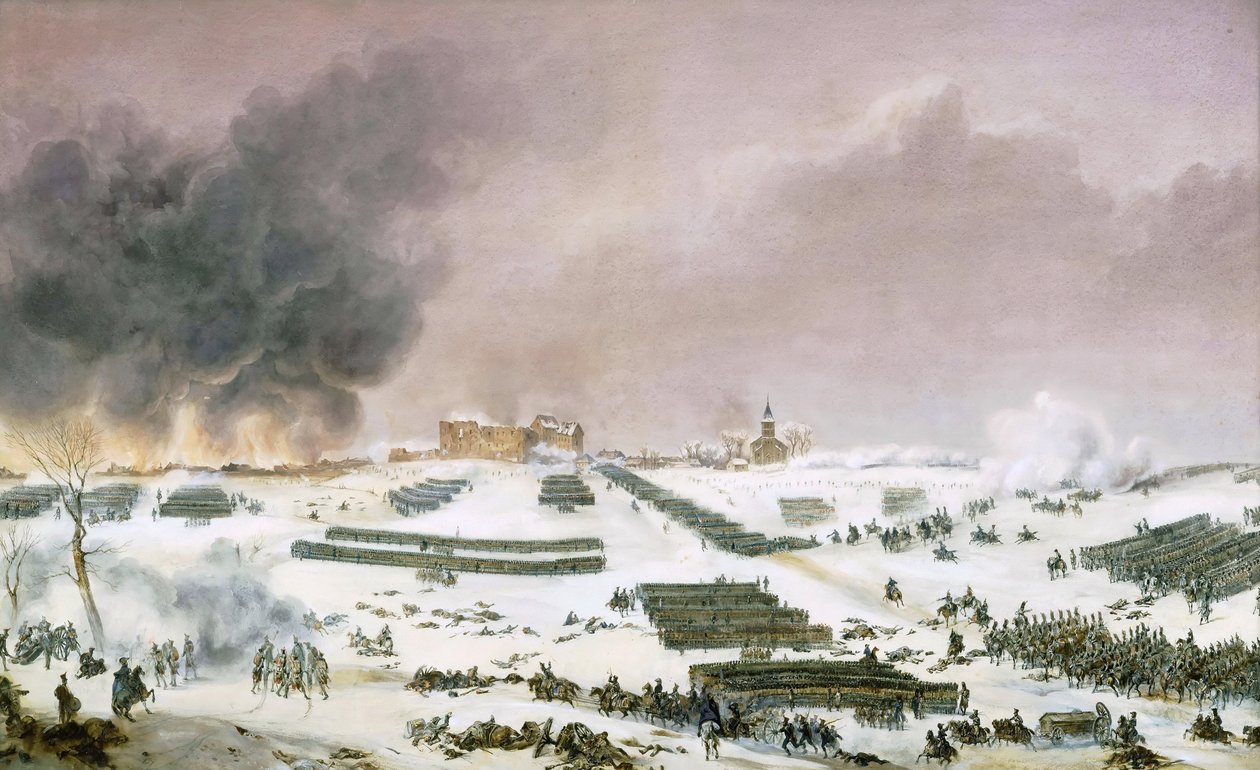 Campagna di Prussia e Polonia (1806-1807) - Battaglia di Eylau, attacco del cimitero 7 febbraio 1807 (Museo della Storia di Francia, Castello di Versailles) da Jean Antoine Simeon Fort
