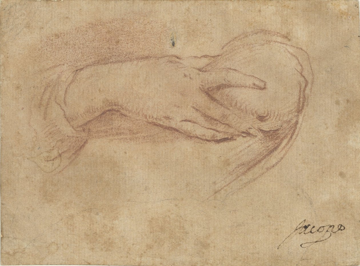 Mano su un seno da Jean Antoine Watteau (rejected attribution)