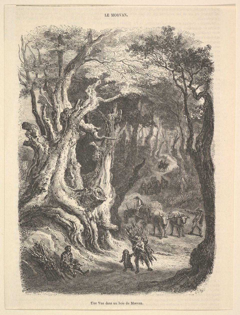 Una vista nella foresta di Morvan da Jean Antoine Watteau