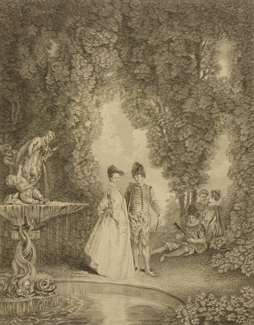 La cascata da Jean-Antoine Watteau