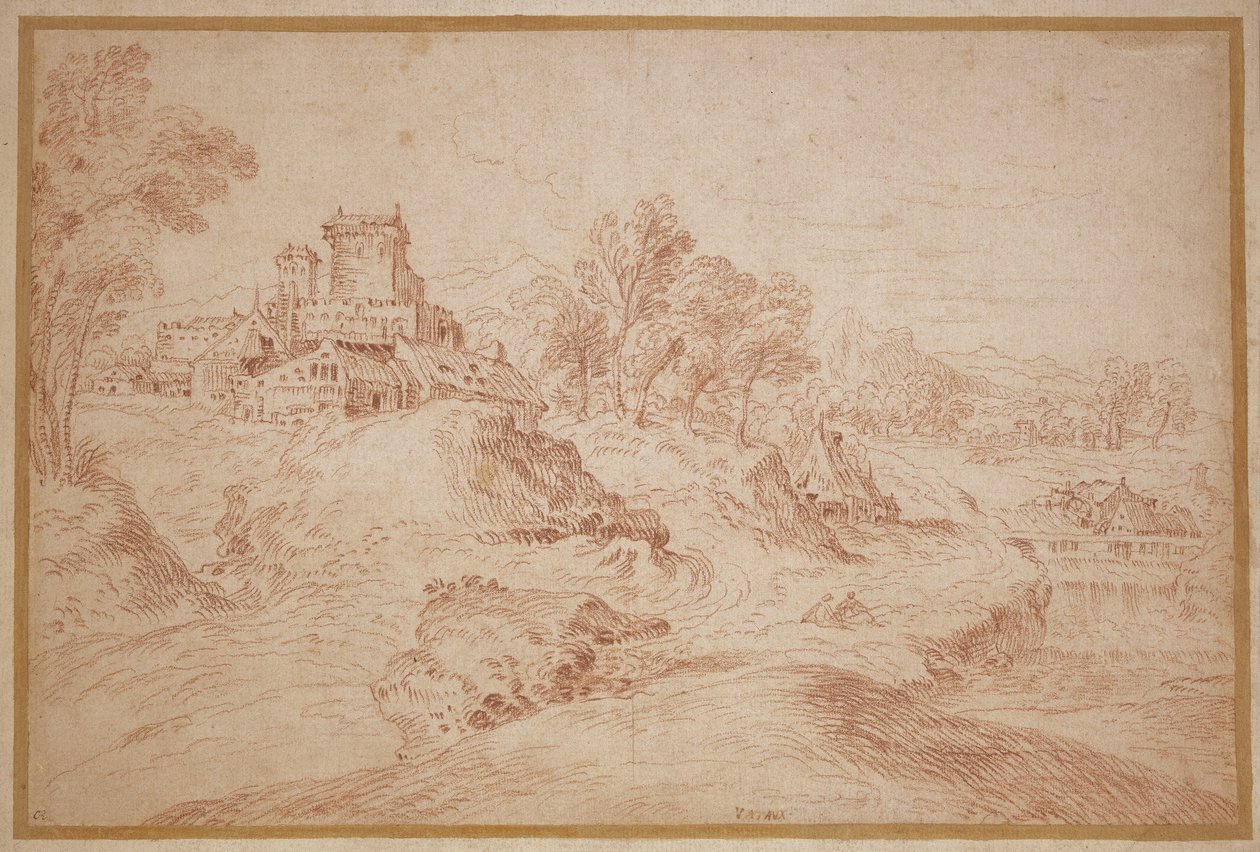 Paesaggio con castello da Jean Antoine Watteau