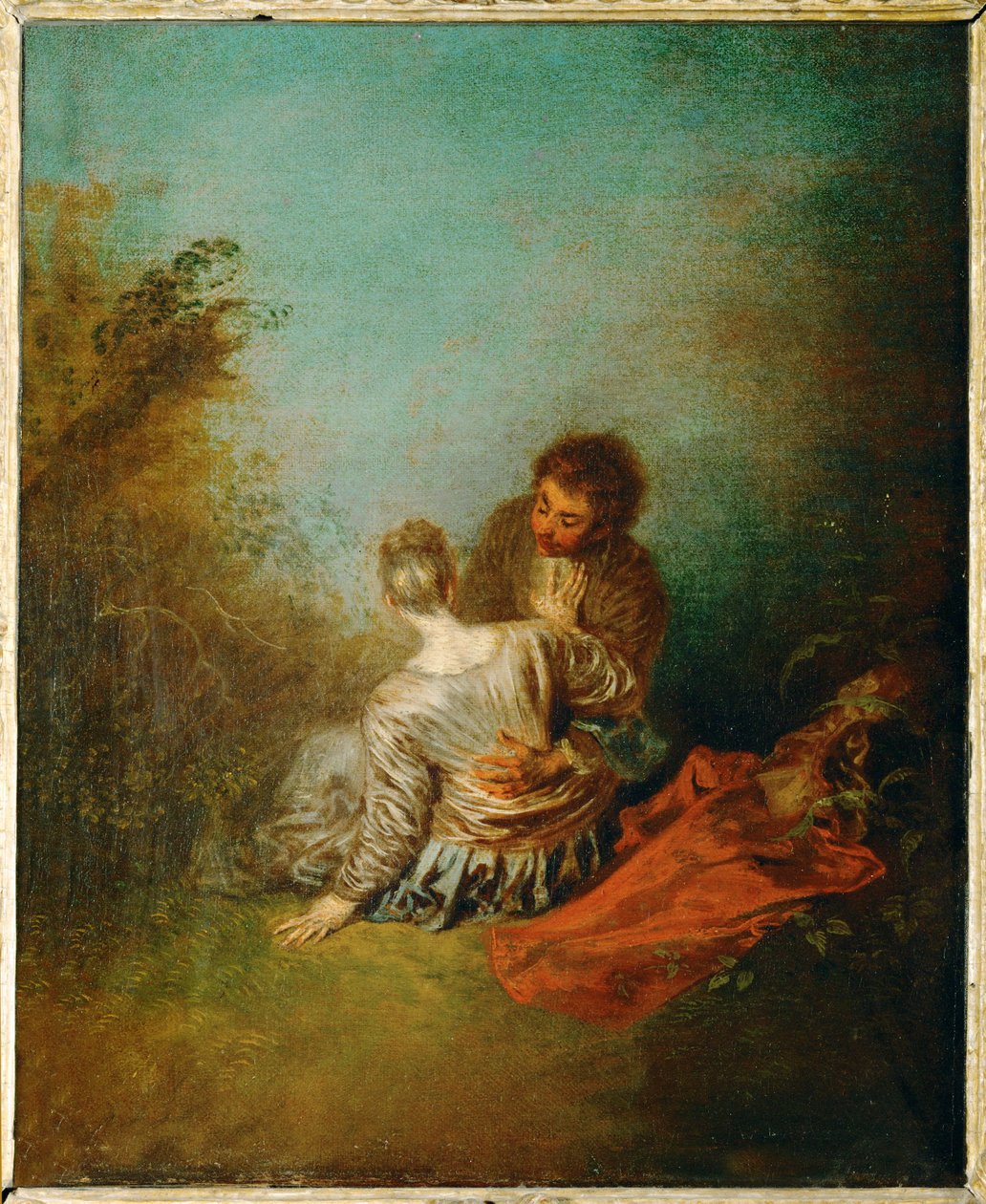 Le Faux Pas ... da Jean Antoine Watteau