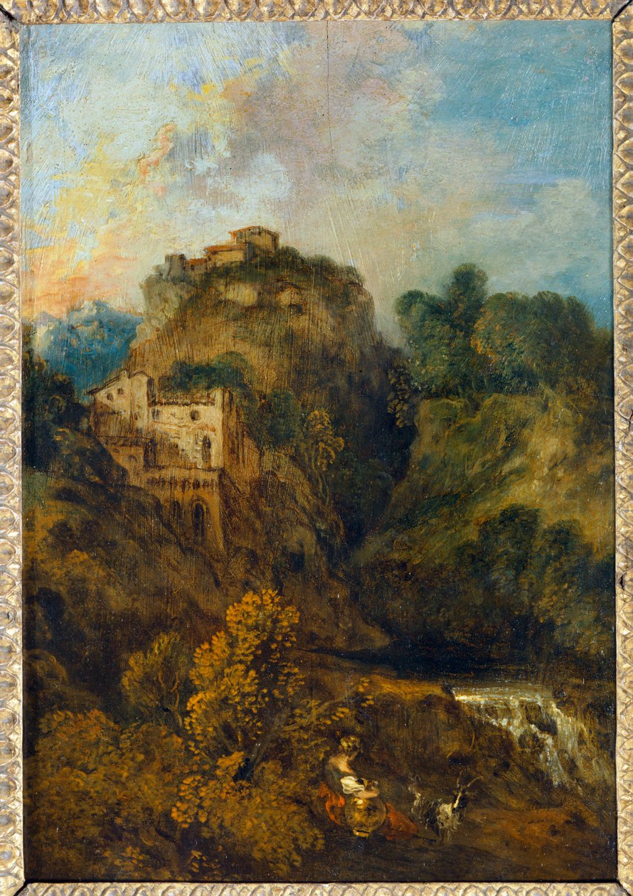 Paysage à la chèvre - Paesaggio con capra ... da Jean Antoine Watteau