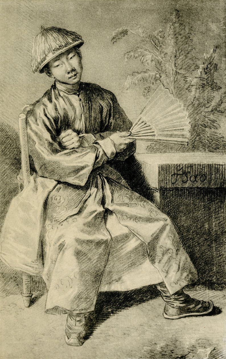 Ritratto di cinese TSao da Jean Antoine Watteau