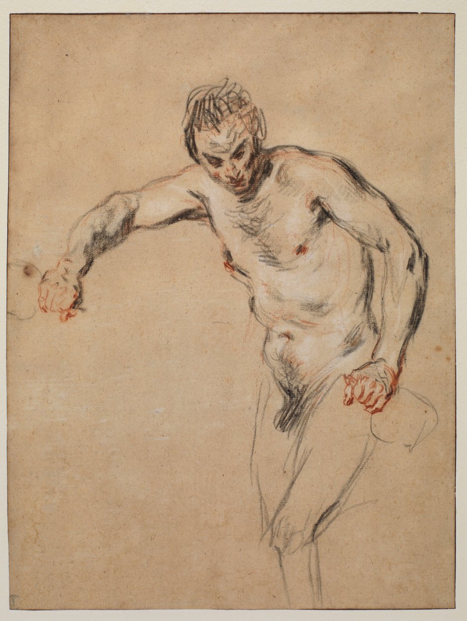 Satiro che versa vino, 1717 da Jean Antoine Watteau