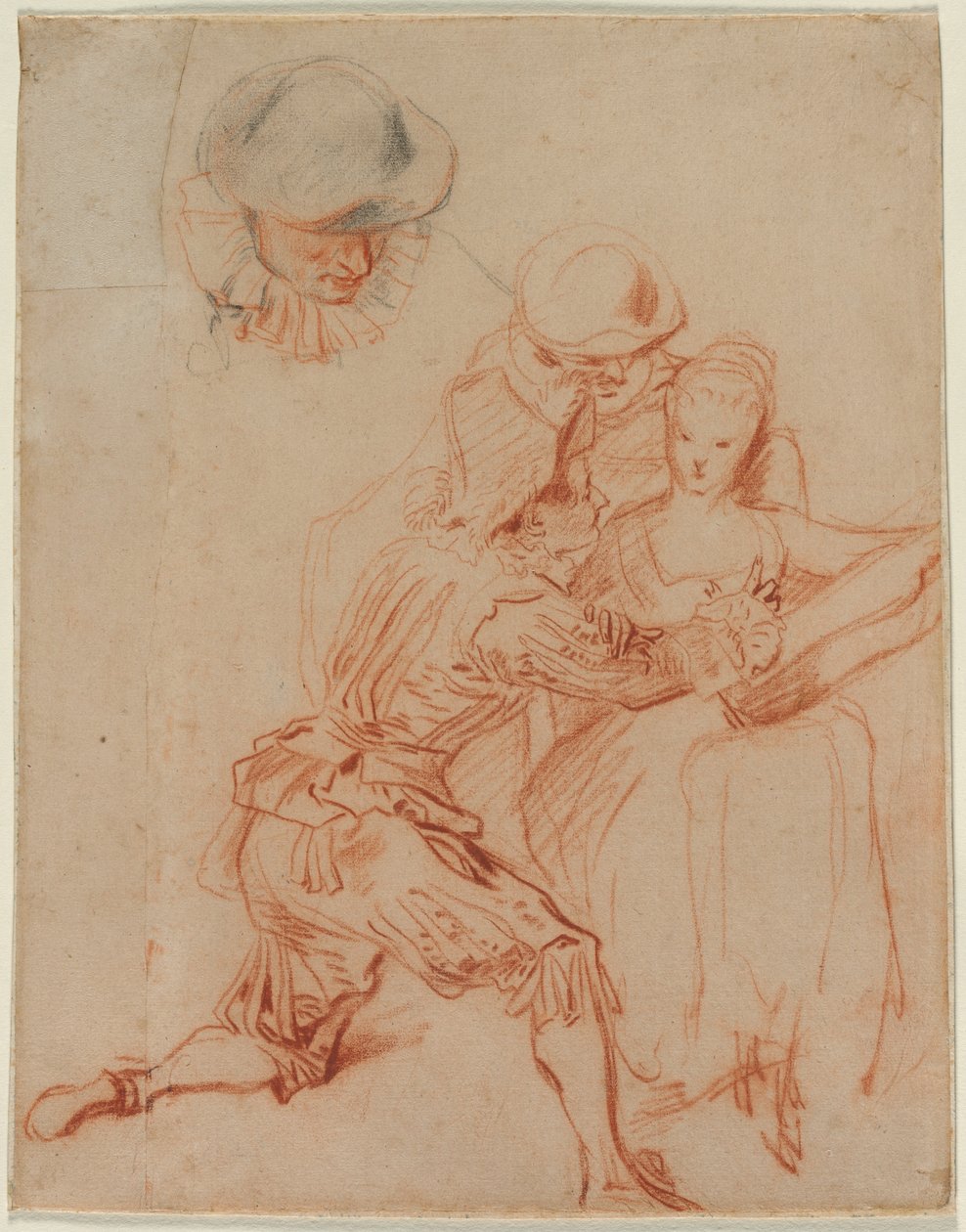 Studio per "Il narratore" (Le Conteur) da Jean Antoine Watteau