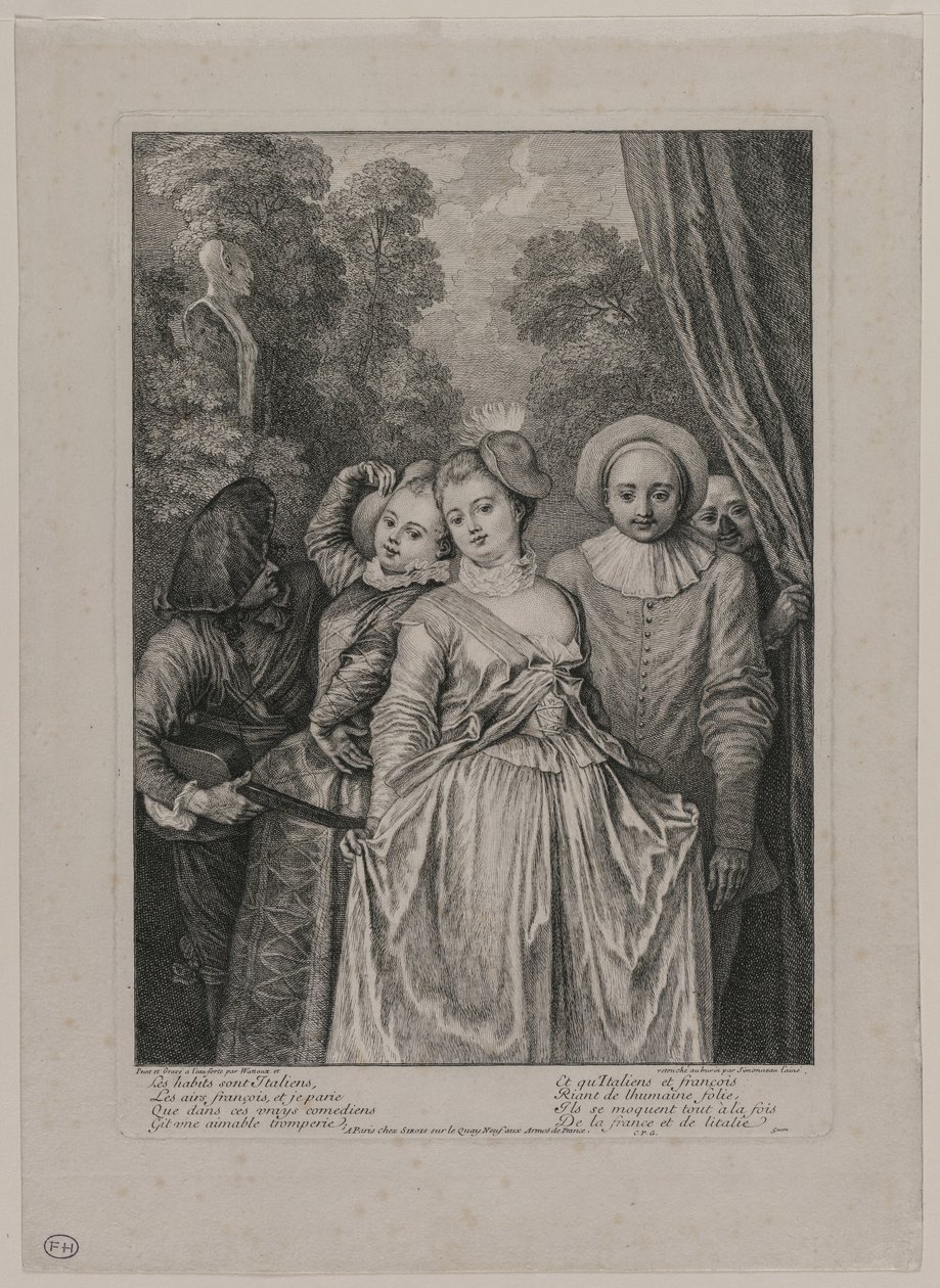 I vestiti sono italiani da Jean Antoine Watteau