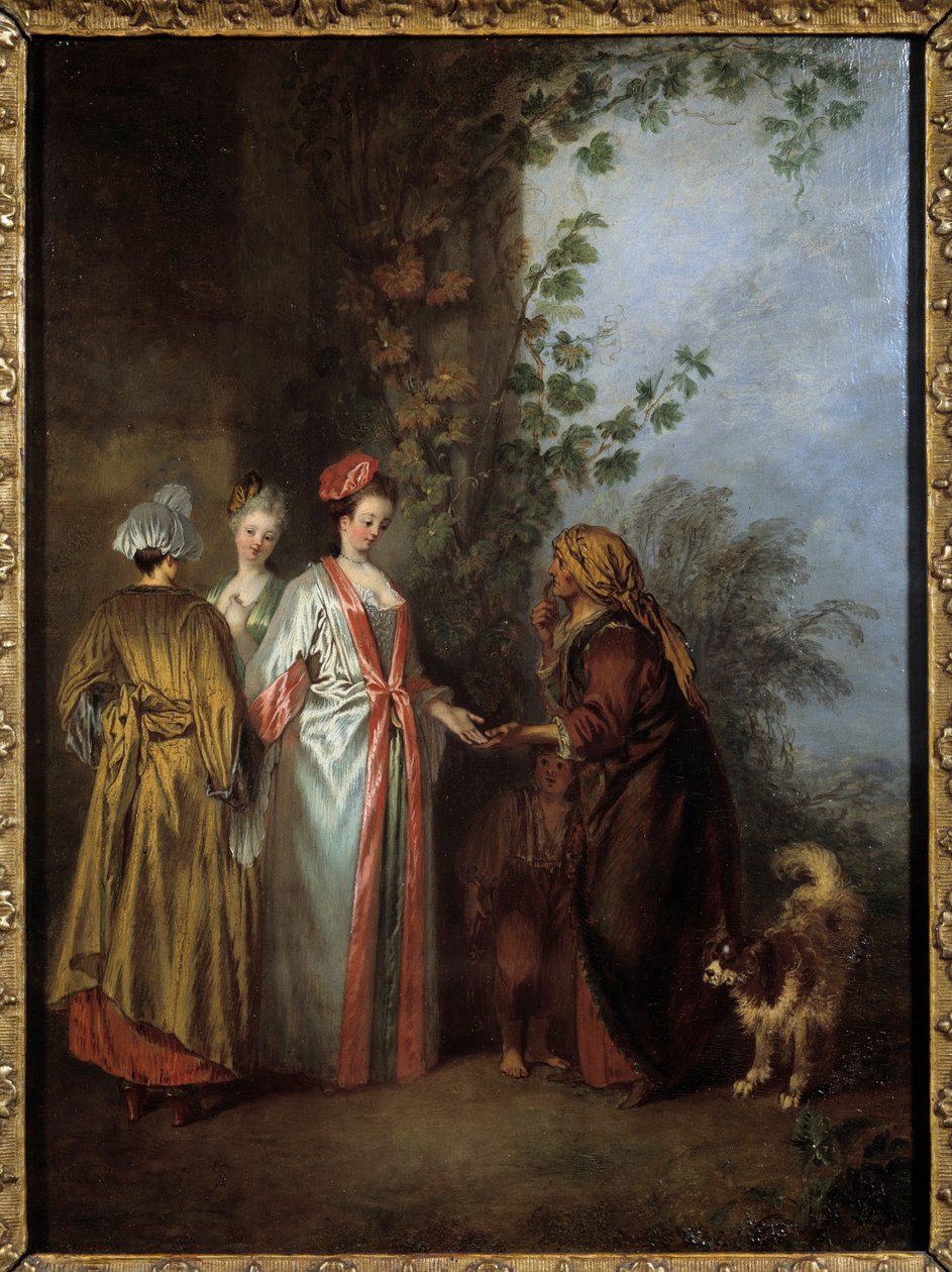 La chiromante da Jean Antoine Watteau