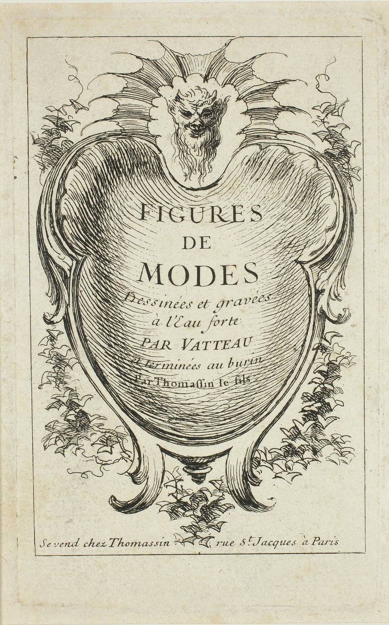 Frontespizio, da Figures de modes da Jean Antoine Watteau