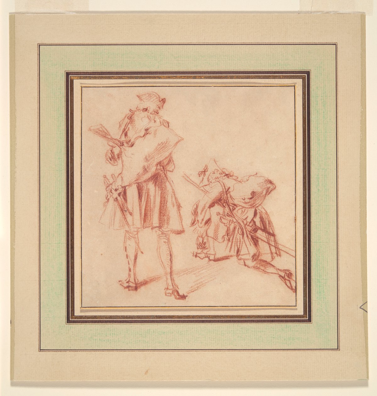 Due reclute da Jean Antoine Watteau