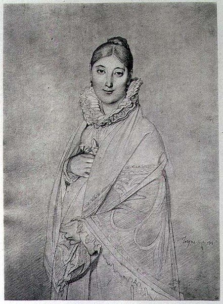 Ritratto di una donna da Jean Auguste Dominique (after) Ingres