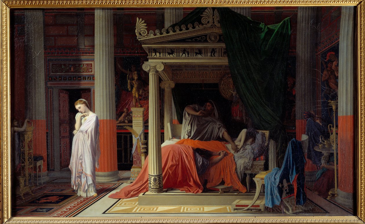 La malattia di Antioco o Antioco e Stratonice da Jean Auguste Dominique Ingres