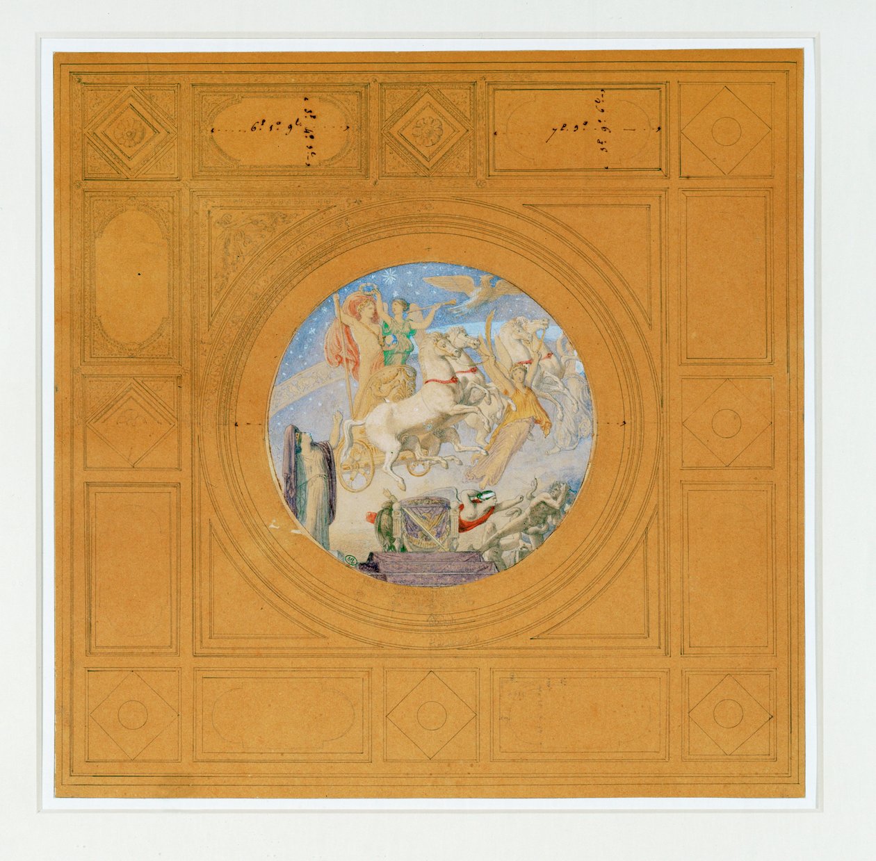 Apoteosi di Napoleone I. Iscrizione, in oro, sotto ... da Jean Auguste Dominique Ingres