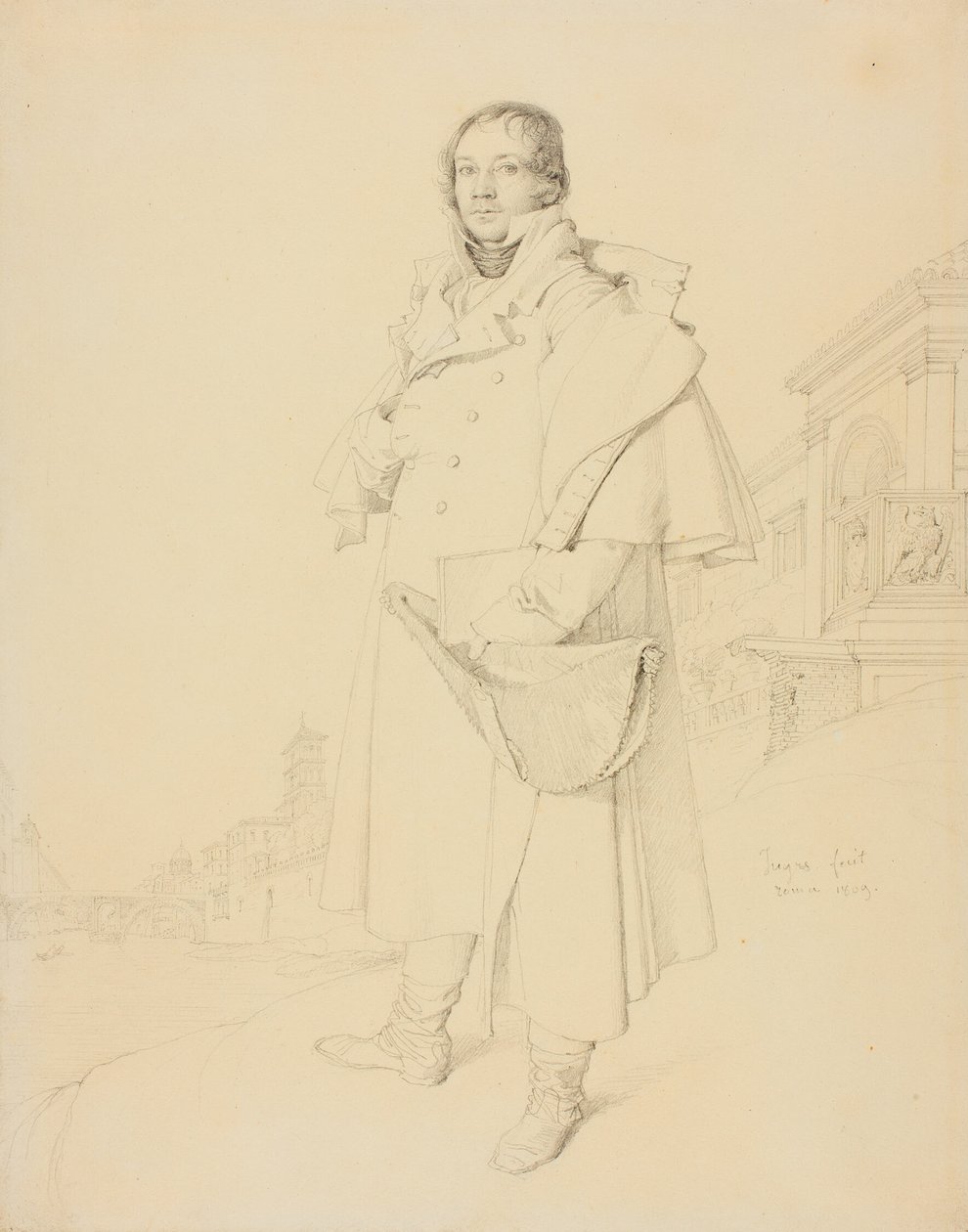 Charles François Mallet, ingegnere civile da Jean Auguste Dominique Ingres