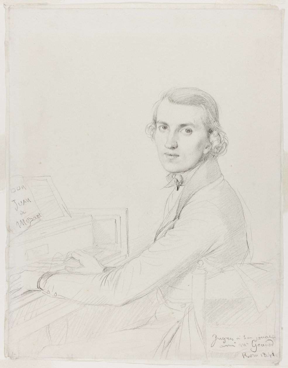 Charles Gounod, 1841 da Jean Auguste Dominique Ingres