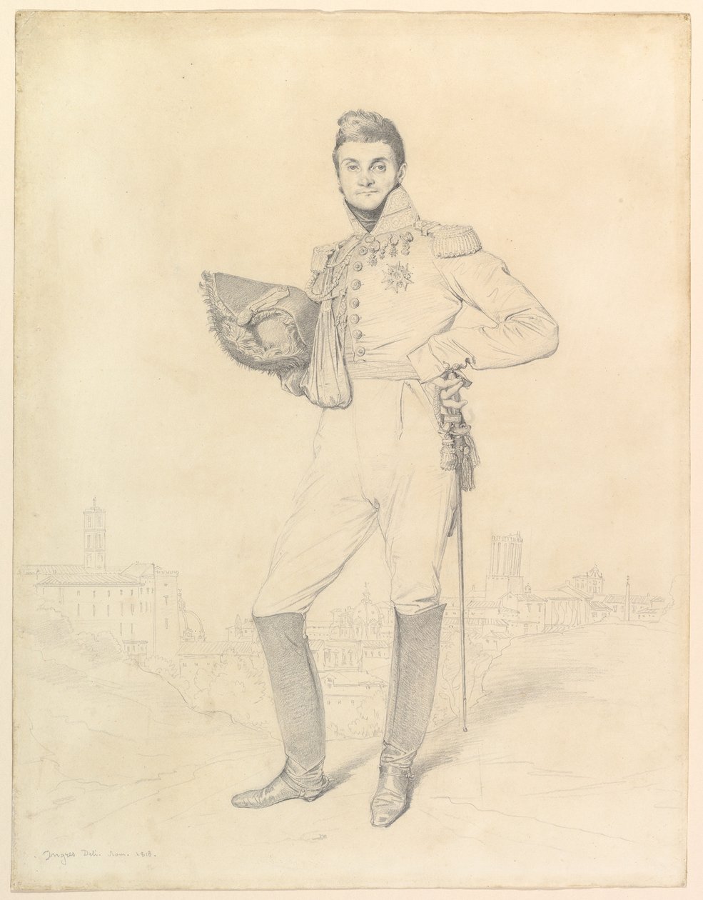 Generale Louis-Étienne Dulong de Rosnay da Jean Auguste Dominique Ingres
