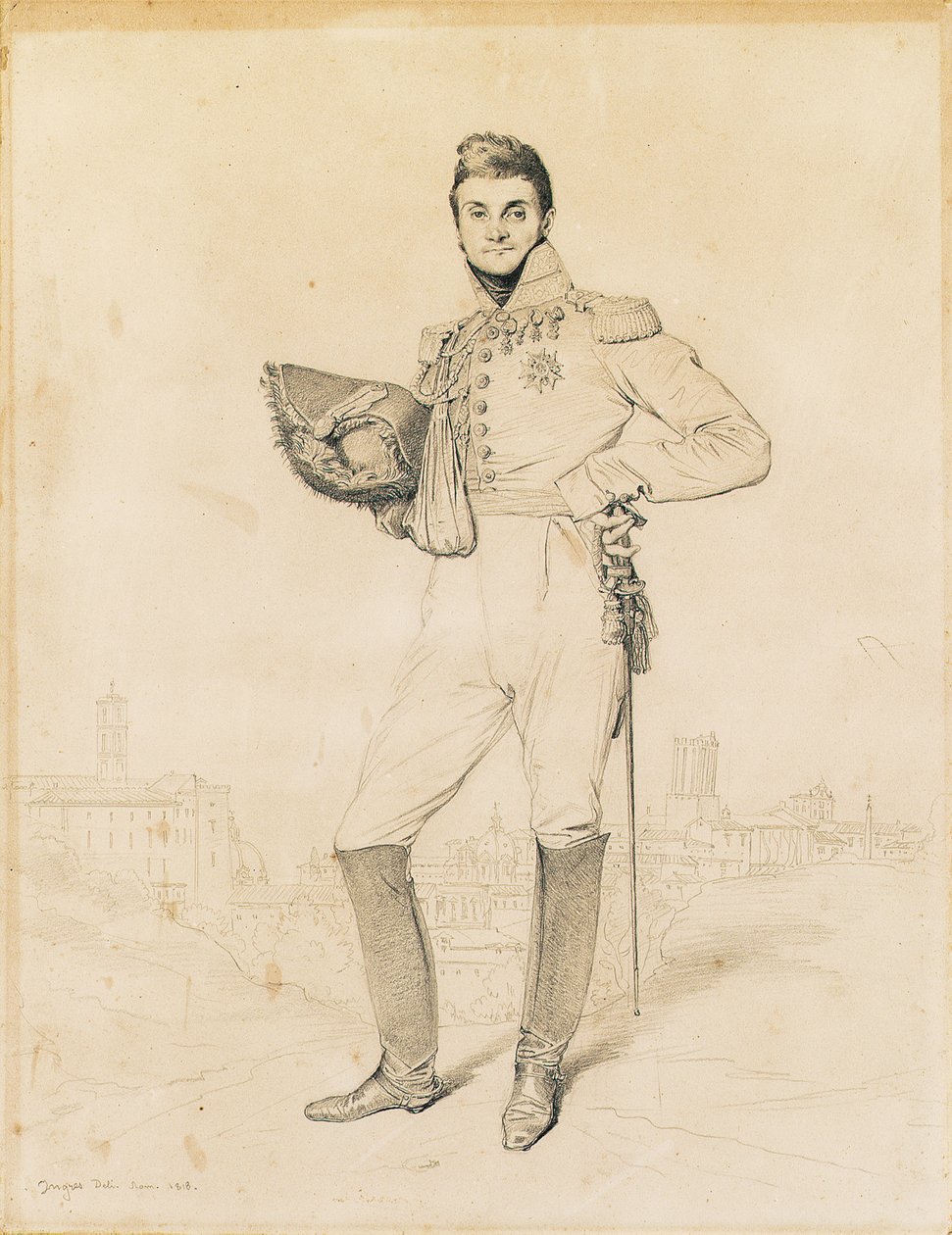 Generale Louis-Etienne Dulong de Rosnay da Jean Auguste Dominique Ingres