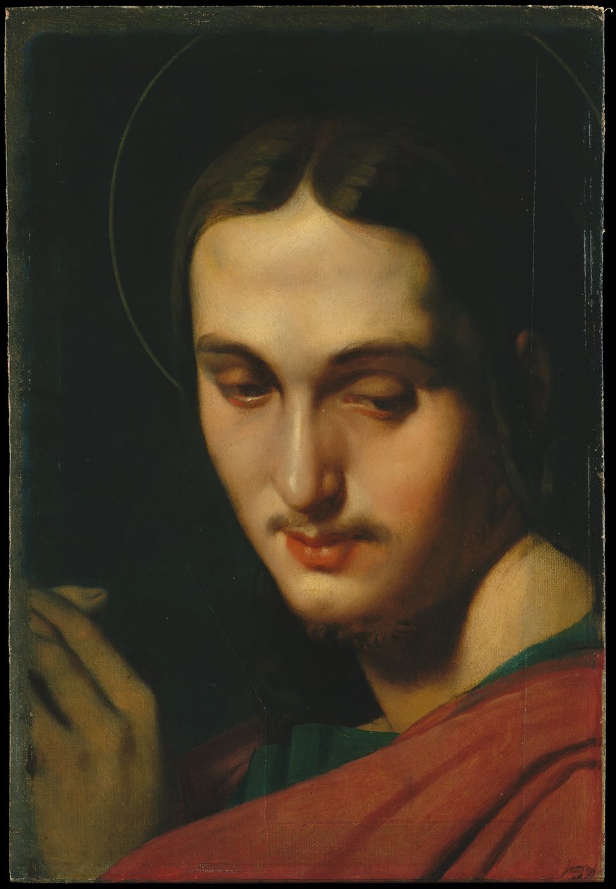 Testa di San Giovanni Evangelista da Jean Auguste Dominique Ingres