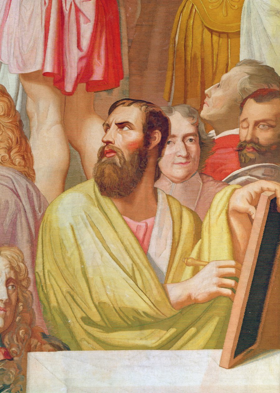 Omaggio a Omero (dettaglio in basso a destra) (arazzo) da Jean Auguste Dominique Ingres