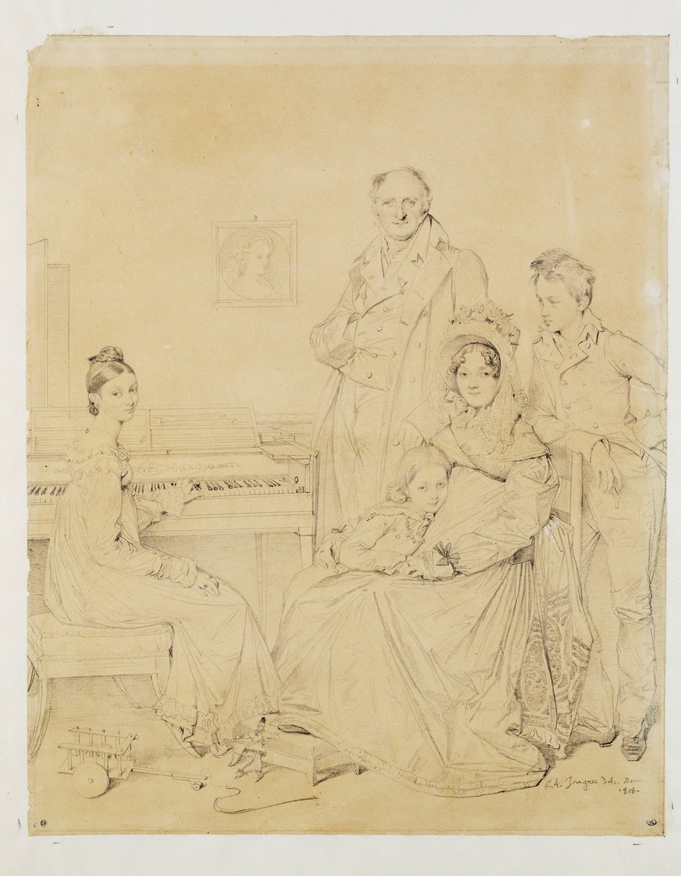 La famille Stamaty … da Jean Auguste Dominique Ingres