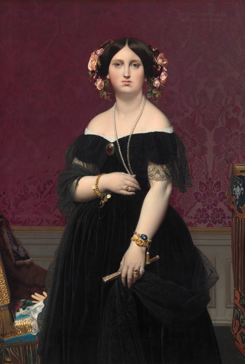 Madame Moitessier, 1851 da Jean Auguste Dominique Ingres