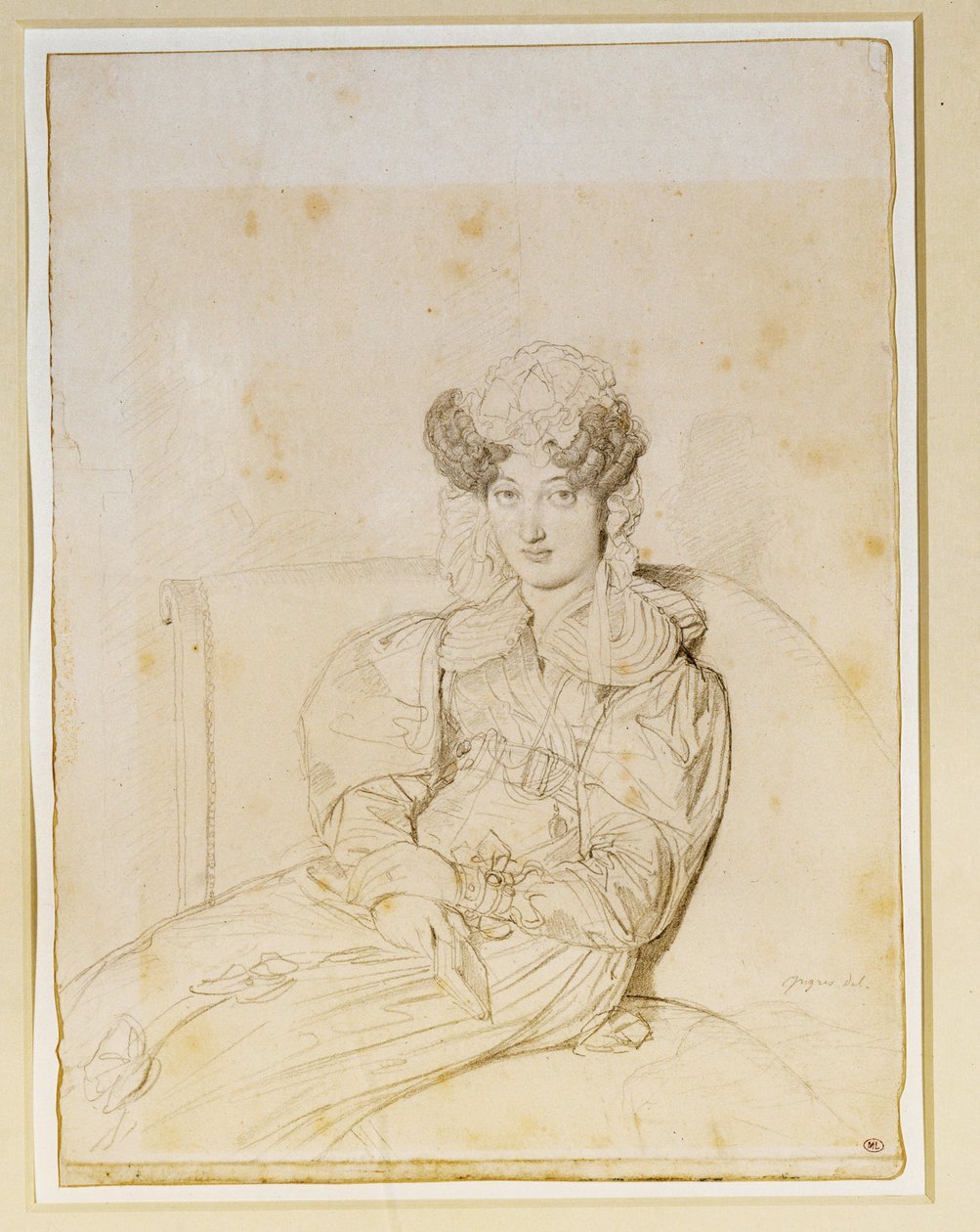 Marie Marcotte de Sainte Marie, cognata di Marcotte ... da Jean Auguste Dominique Ingres