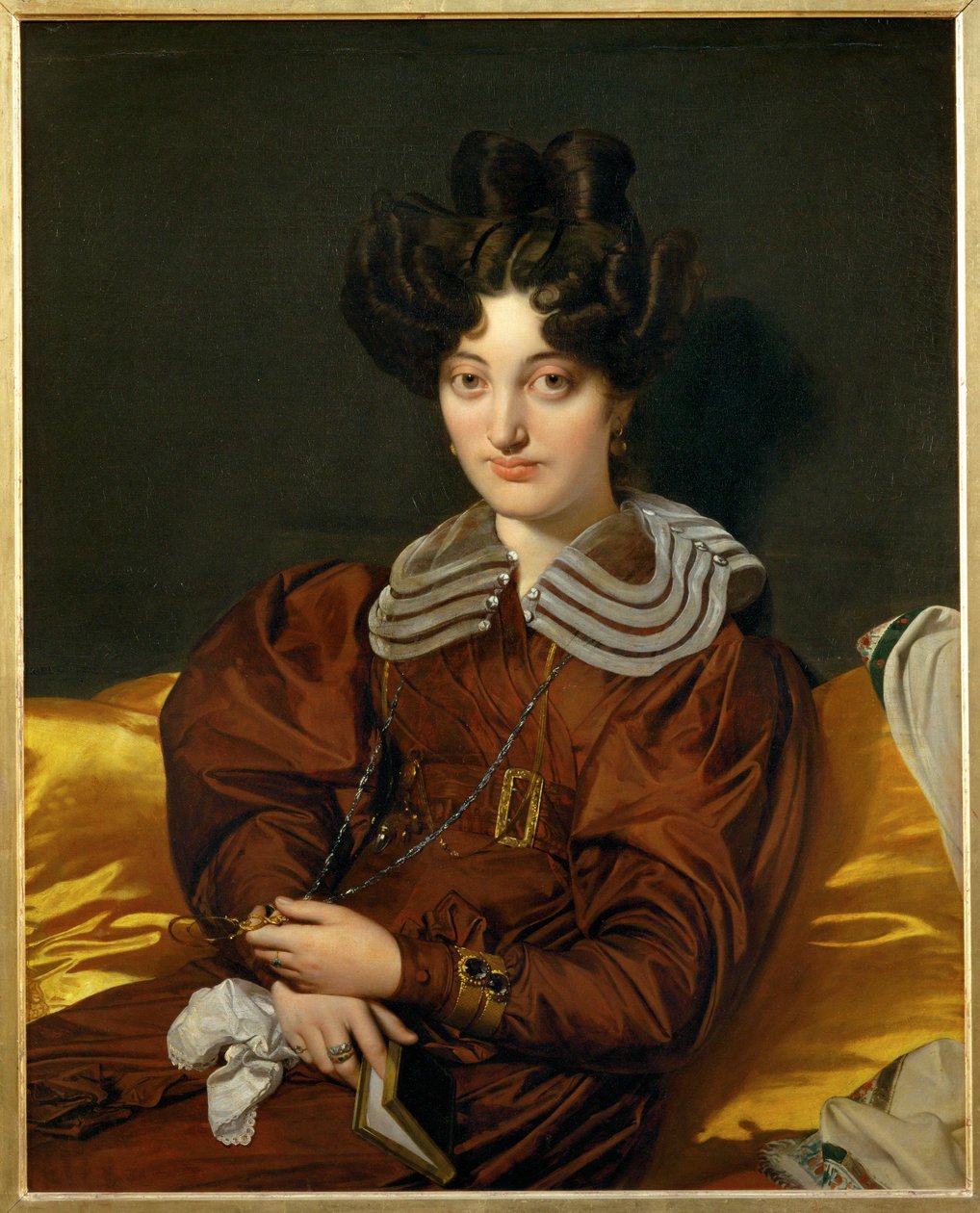 Mme. Marcotte de Sainte-Marie Dipinto 1826, Salone 1827 ... da Jean Auguste Dominique Ingres
