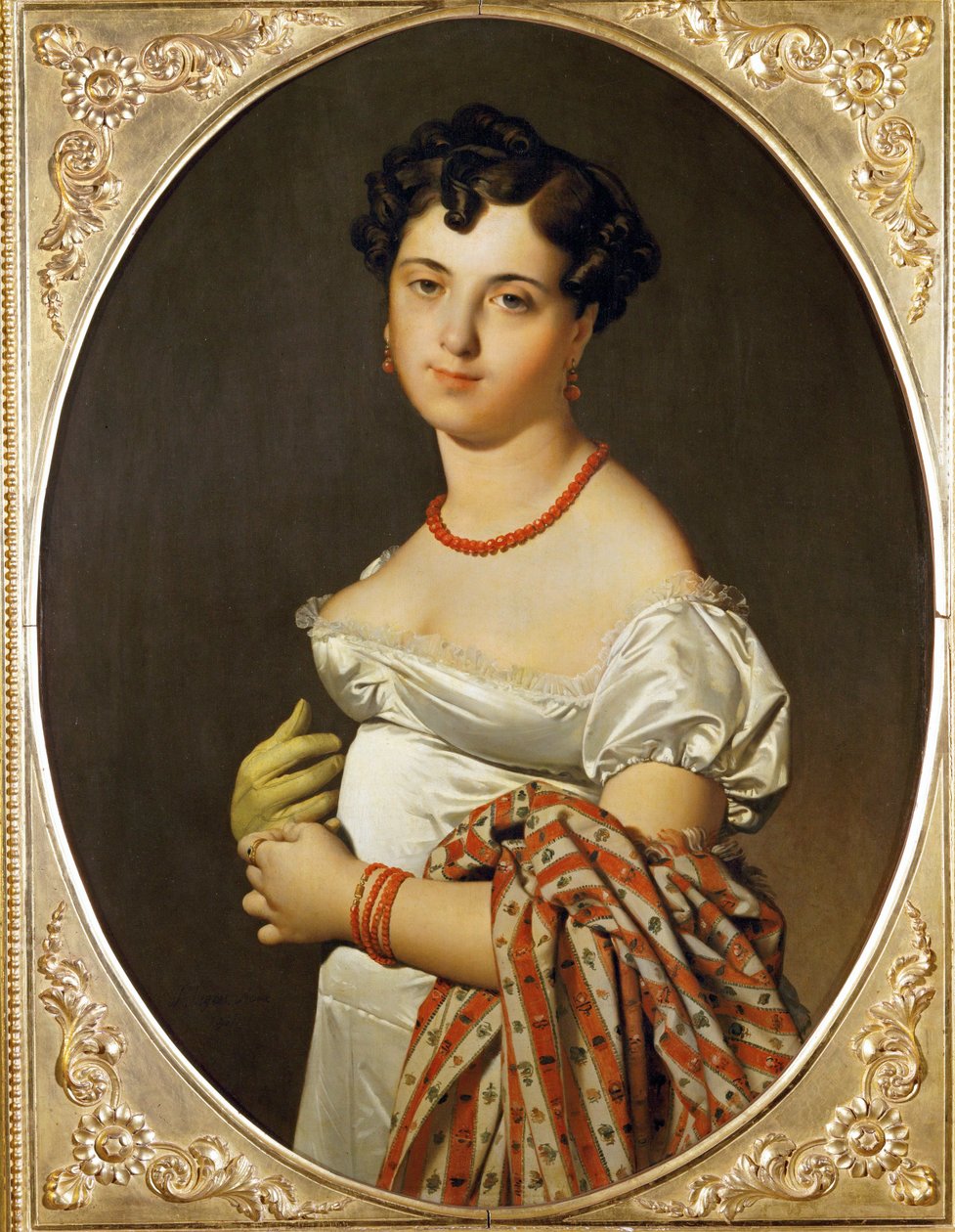 Mme. Panckoucke, Cecile Bouchet. Dipinto a Roma ... da Jean Auguste Dominique Ingres
