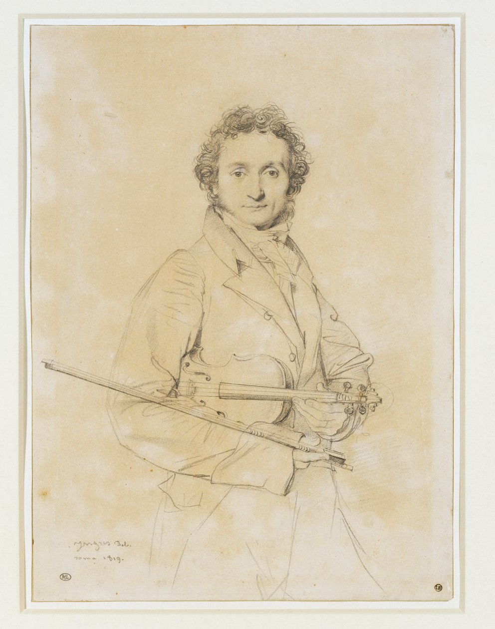 Niccolo Paganini, violiniSt. 1819 ... da Jean Auguste Dominique Ingres