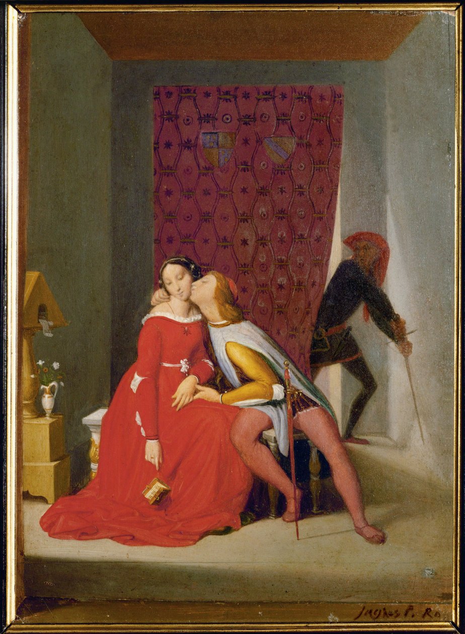 Paolo e Francesca (olio su tela) da Jean Auguste Dominique Ingres