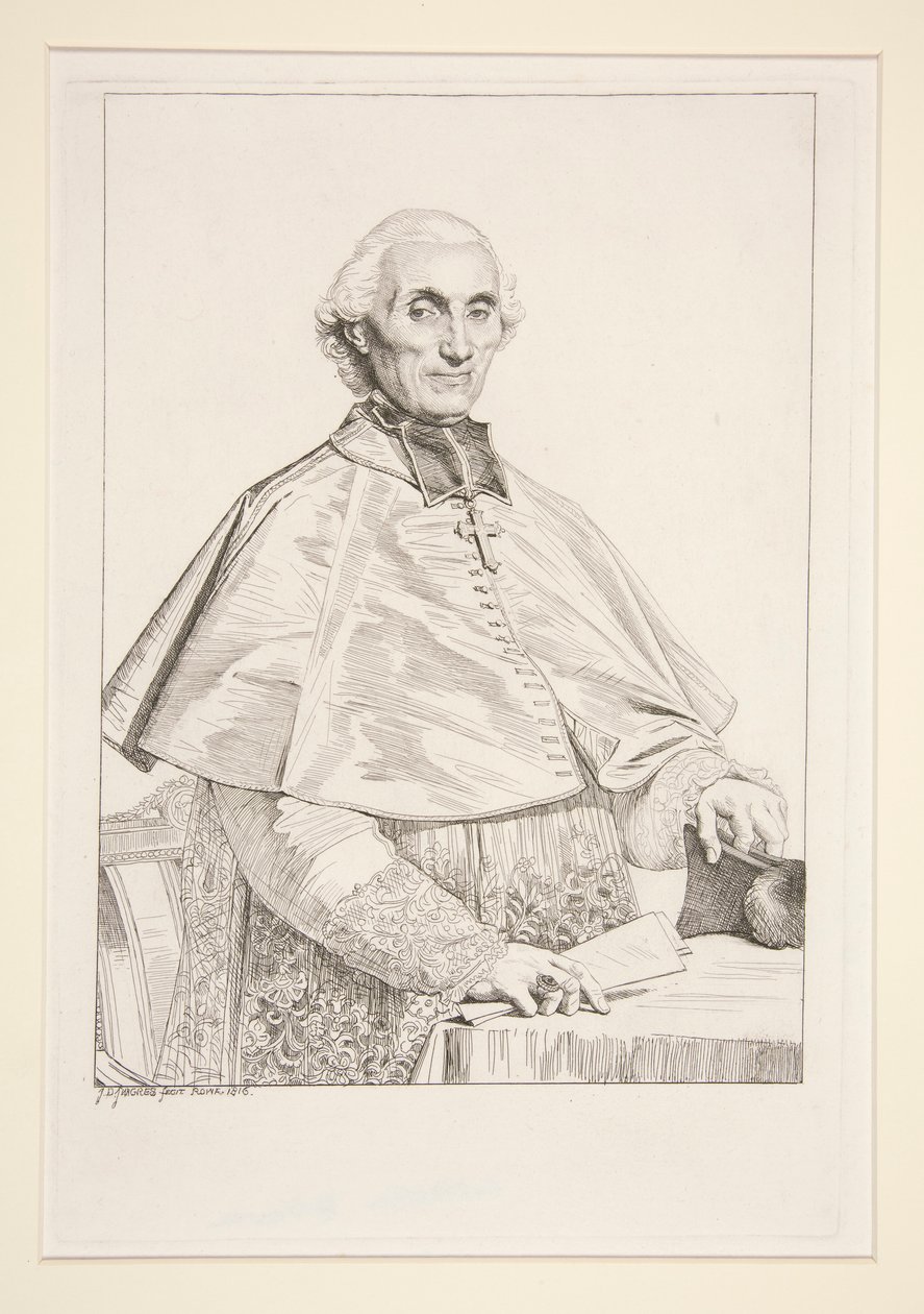 Ritratto di Gabriel Courtois de Pressigny da Jean Auguste Dominique Ingres