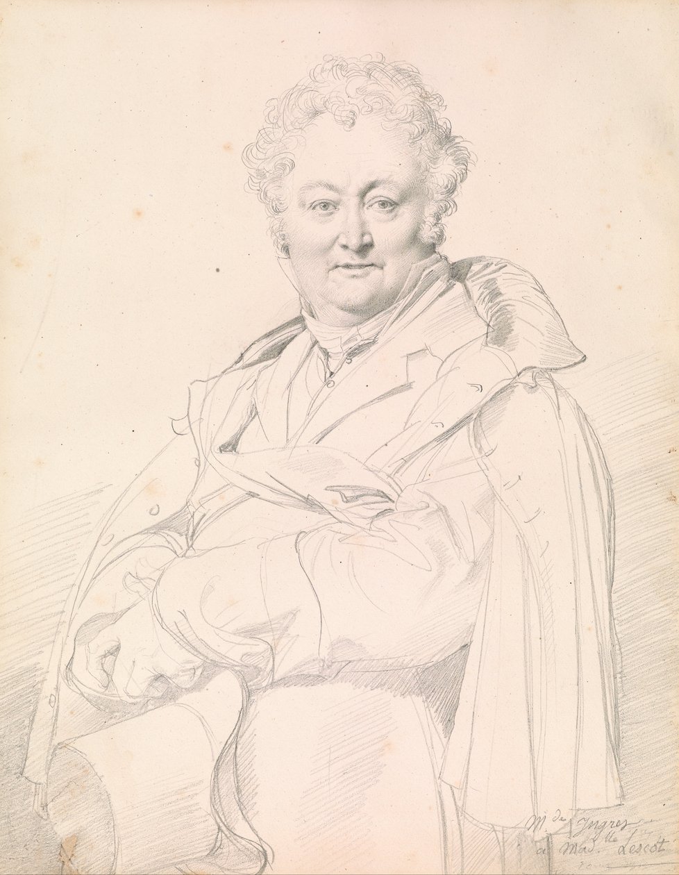 Ritratto di Guillaume Guillon-Lethière da Jean Auguste Dominique Ingres