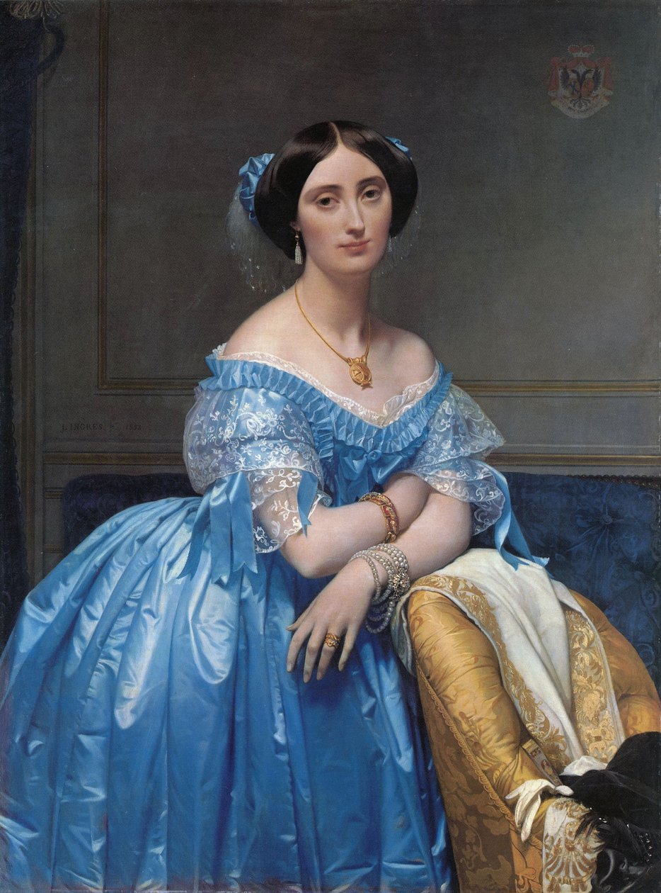 Ritratto della principessa Albert de Broglie da Jean Auguste Dominique Ingres