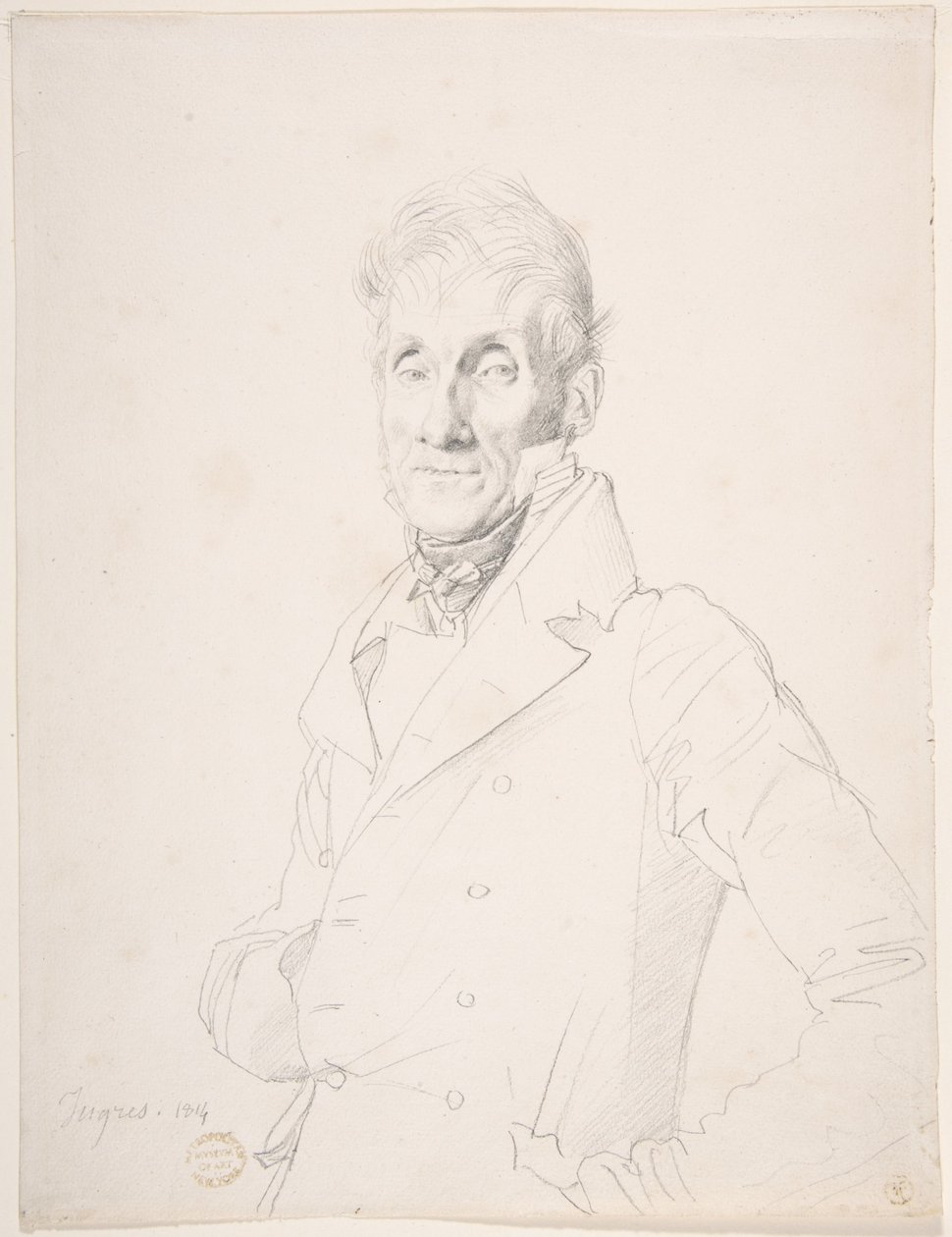 Ritratto di un uomo da Jean Auguste Dominique Ingres